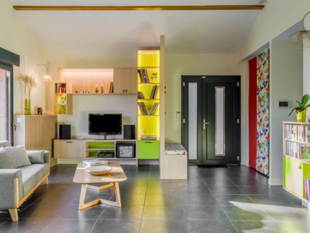 Duplex d'architecte avec une terrasse