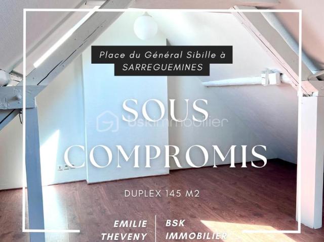 Duplex de 146,50 m² hypercentre de Sarreguemines Proche gare !