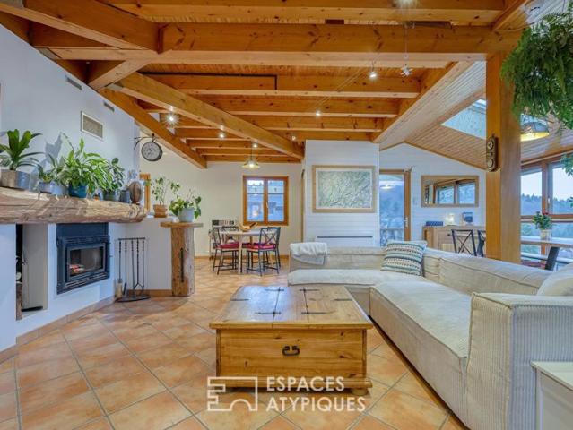 Duplex de caractère avec vue lac et château