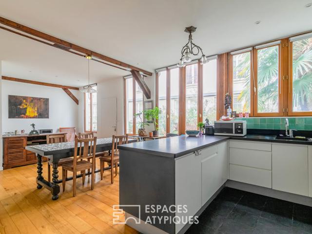 Duplex de charme dans un ancien atelier proche Nation