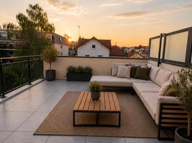 DUPLEX EN DERNIER ETAGE AVEC TERRASSES