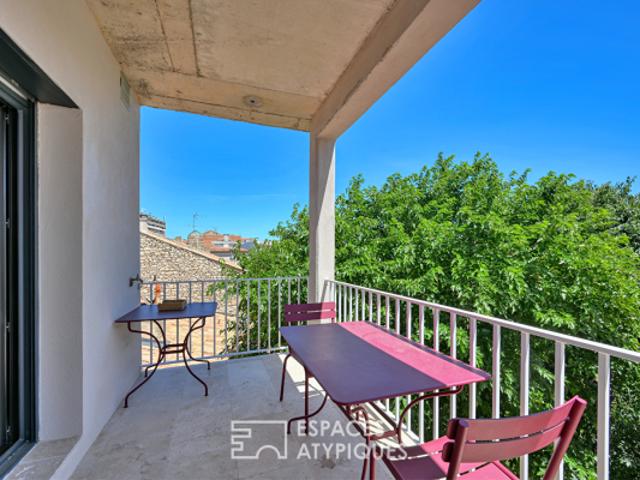 Duplex en dernier étage avec terrasses, vue, ascenseur et garage