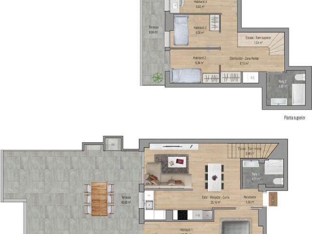 Dúplex en venta en calle De Montflorit, Gavà, de 82 m² 4 habitaciones por 470.000