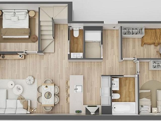 Dúplex en venta en paseo De la Ribera, Granollers, de 95 m² 4 habitaciones por 360.000