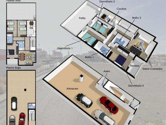 Duplex en venta en Roquetas de Mar, Norte