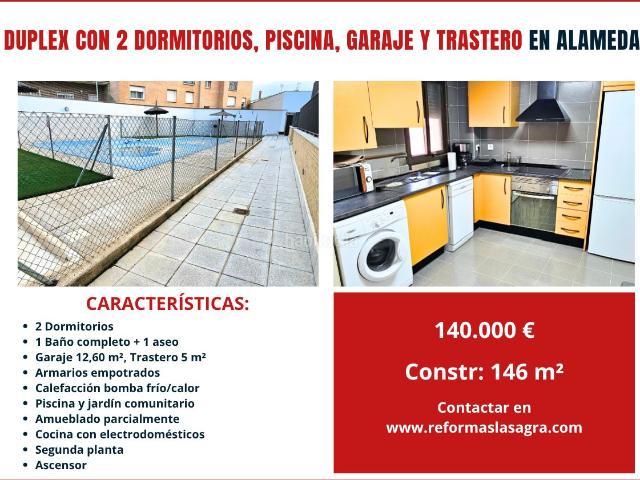 Dúplex en venta en Villaseca de la Sagra. Dúplex con Garaje, Trastero, Ascensor y Piscina en Alameda de la Sagra. Dúplex Villaseca de la.