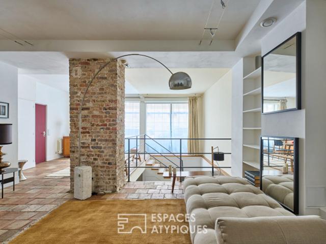 Duplex esprit loft Lamarck Caulaincourt Montmartre