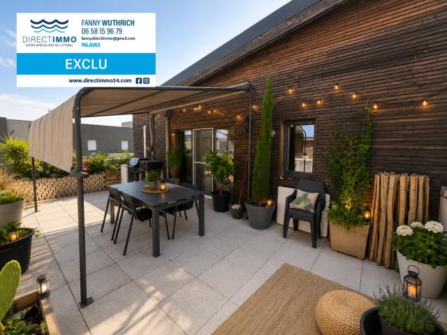 DUPLEX F4 DERNIER ETAGE DOUBLE TERRASSE de 37m2 + GARAGE