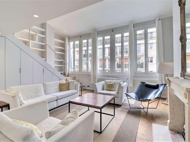 Duplex meublé à louer, 1 chambre 68 m² Wagram Paris