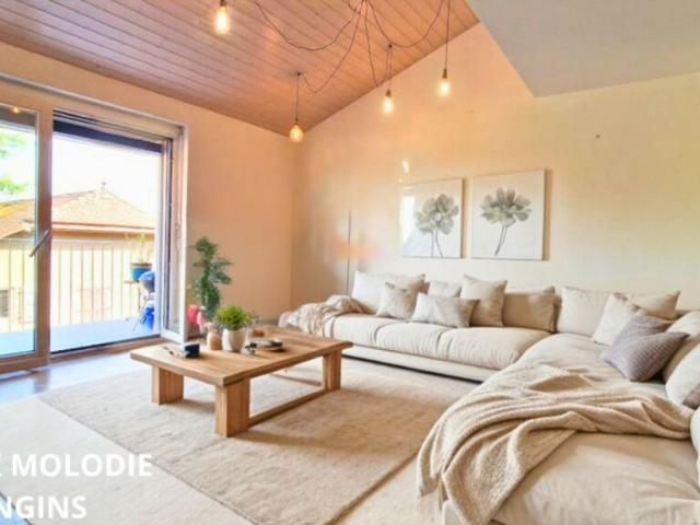 Duplex Melodie, idéalement situé à Gingins, à seulement 5 minutes de Nyon