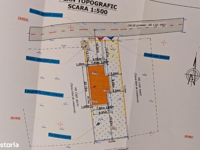 Duplex P+E+M, in constructie 945 mp teren Letea Veche