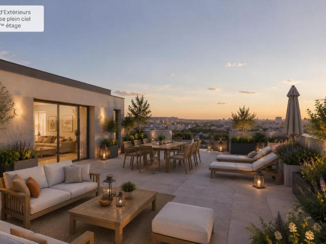 ¨Duplex Rooftop avec 80 m² d'Extérieurs – Bastide Deschamps