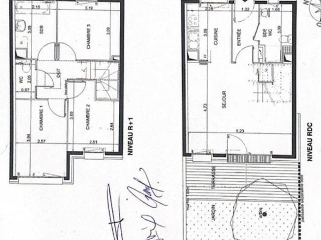 Duplex Rez de jardin