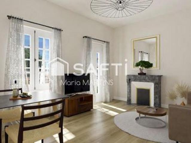 Duplex T2 bis avec balcon Charme & volumes Centre Libourne