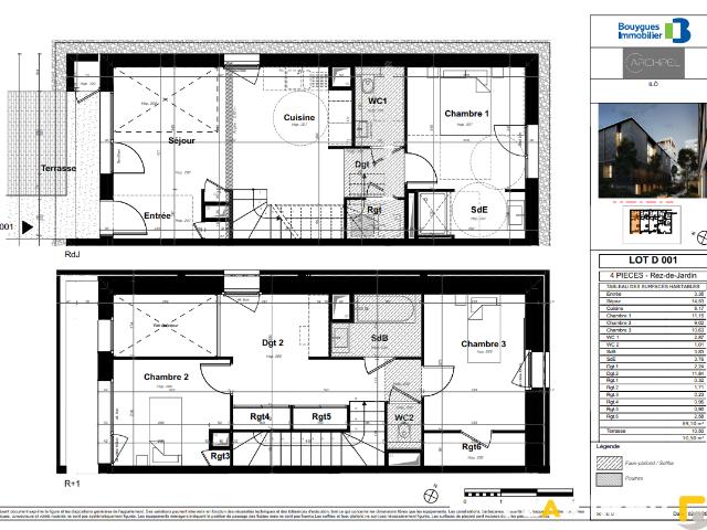 Duplex T4 neuf avec terrasse et parking Centre d’Ambilly