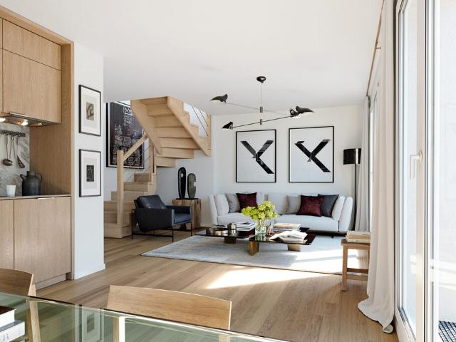 Duplex trois pièces