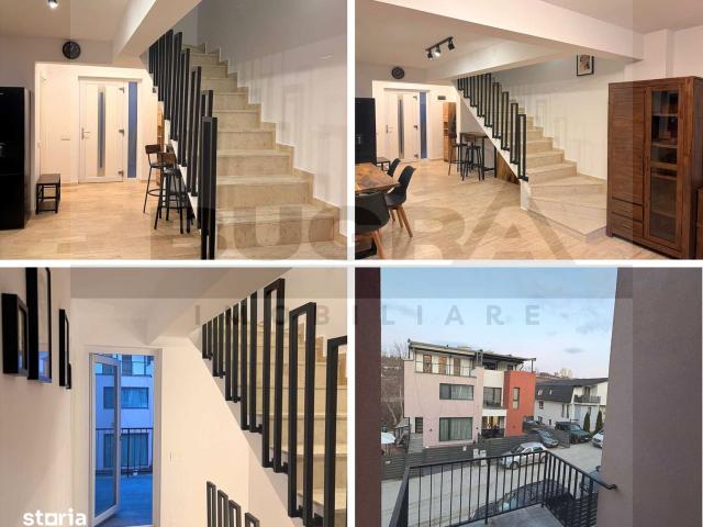 Duplex ultrafinisat de 120mp, curte 250mp, 4 parcari, zona Campului
