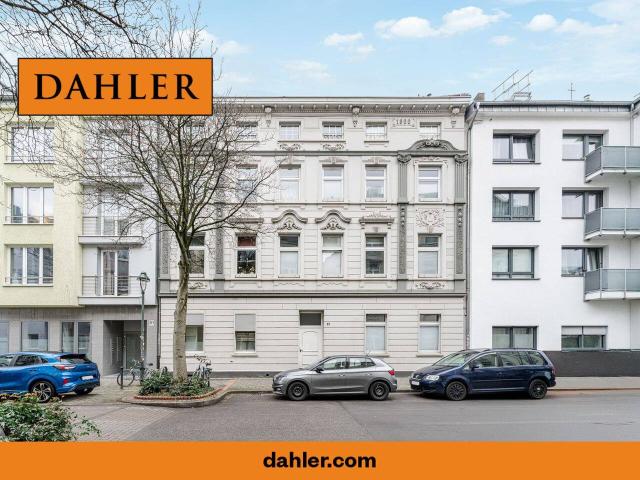 Düsseldorf Oberbilk: 4 Zi. Dachterrassen Maisonette Nähe Lessingplatz im geschmackvollen Altbau
