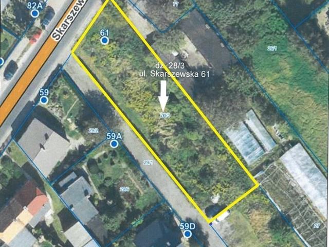 Działka na sprzedaż w Kaliszu przy Skarszewskiej – 942 m²