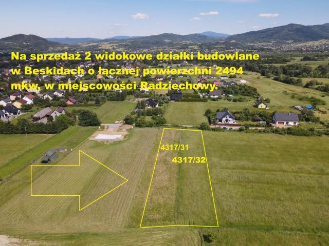 Działka na sprzedaż, Wiśniowa