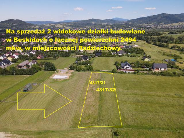Działka na sprzedaż, Wiśniowa
