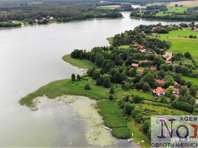Działka nad jeziorem Ułówki 4597 m² z linią brzegową