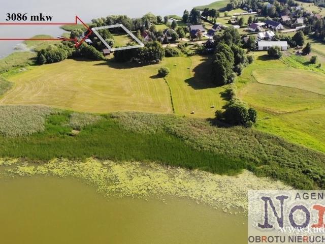 Działka nad jeziorem Dreństwo z linią 51,8 m