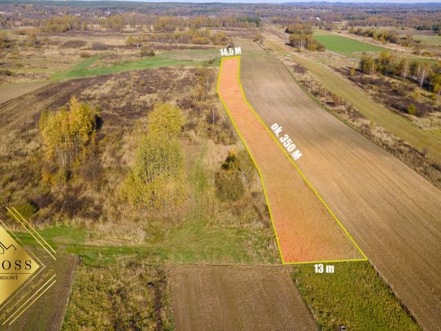 Działka budowlana 4281 m2 z mediami w Koziegłowach