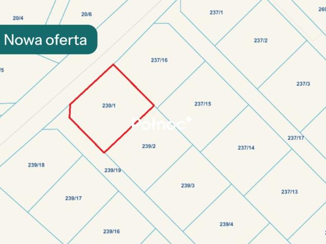 Działka budowlana 869 m² w Elblągu, plan osiedla domów