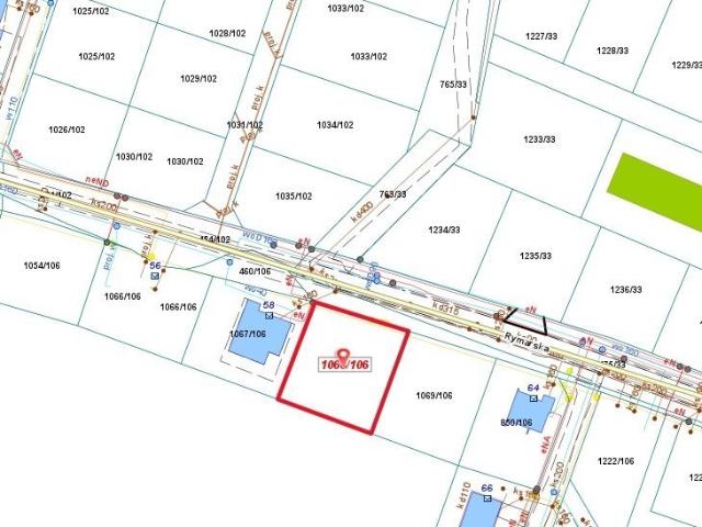 Działka budowlana 890 m² w Tychach z mediami i dobrym dojazdem