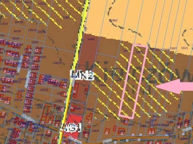 Działka budowlana 8 000 m² z mediami, Kiełczów