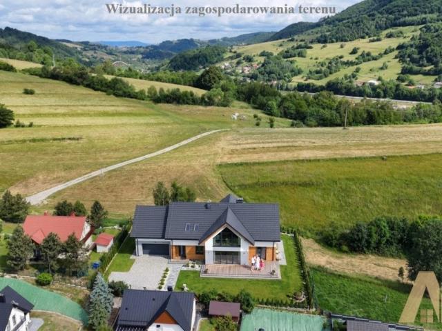 Działka budowlana 900 m2 z widokiem na góry i lasy