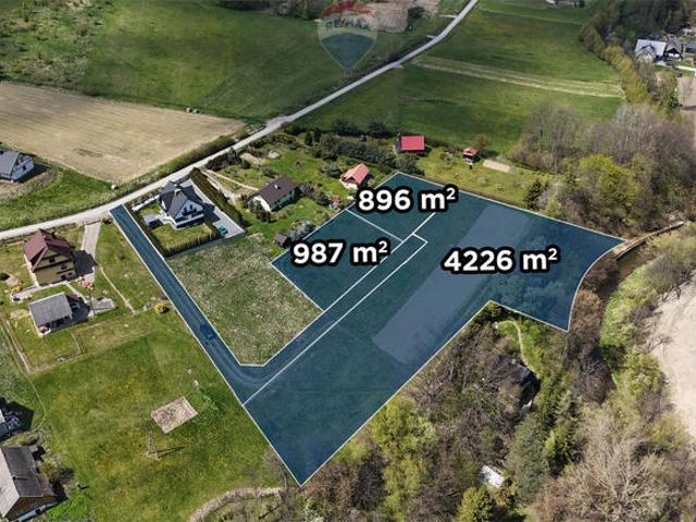 Działka budowlana, 9 arów, Pogorzany, Szczyrzyc