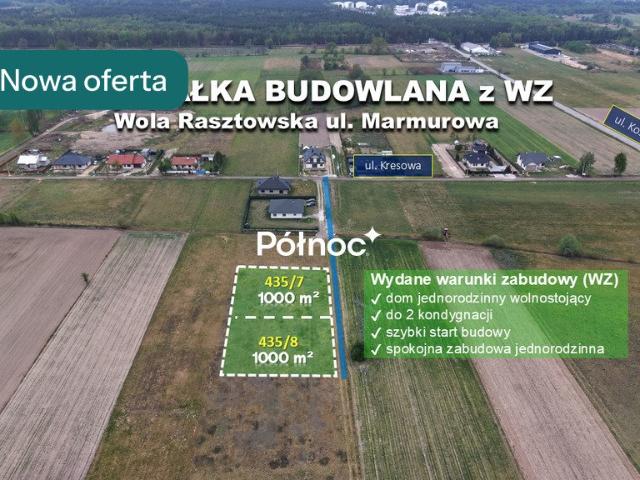 Działka budowlana 1000 m² z WZ, cisza i blisko Warszawy