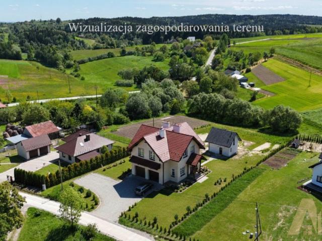 Działka budowlana 10 ar z widokiem na góry i lasy