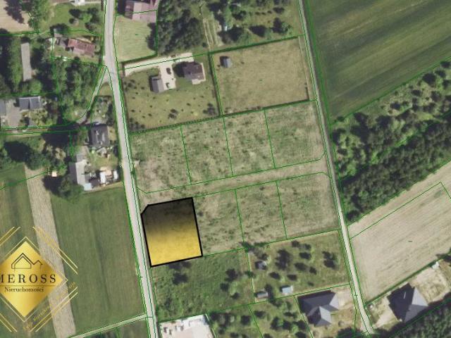 Działka budowlana 1240 m² z mediami Kościelec, Rędziny