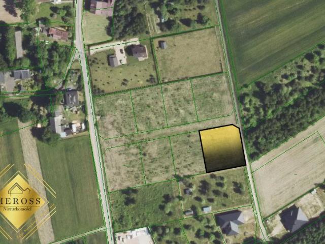 Działka budowlana 1269 m² z mediami plan zagospodarowania