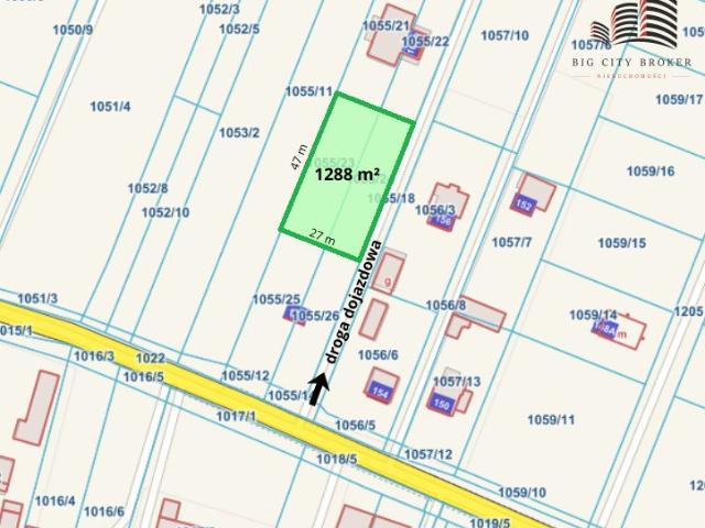 Działka 1288 m² pod zabudowę w Strzeszkowicach Dużych