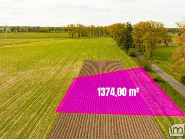 Działka budowlana 1374 m² z mediami w drodze, Dąbrowa Nowogardzka