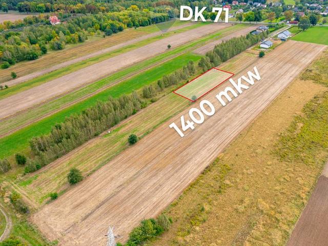 Działka budowlana 1400 m² z warunkami zabudowy i prądem