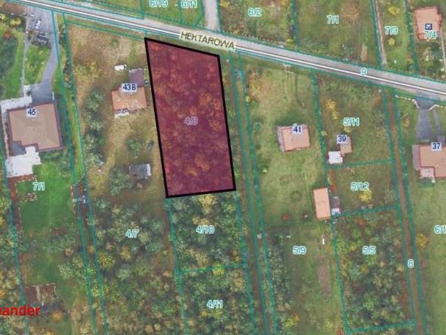 Działka budowlana 2052 m² przy asfaltowej ul. Hektarowej