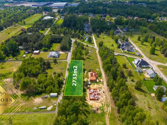 Działka budowlana 2733 m2 z mediami, blisko Częstochowy