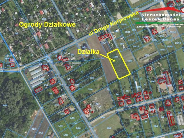 Działka budowlana 2800 m² z mediami, atrakcyjna lokalizacja