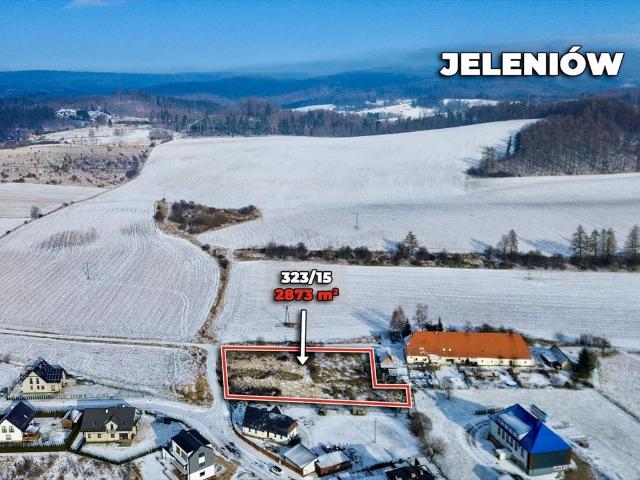 Działka budowlana 2873 m² z pełnym uzbrojeniem