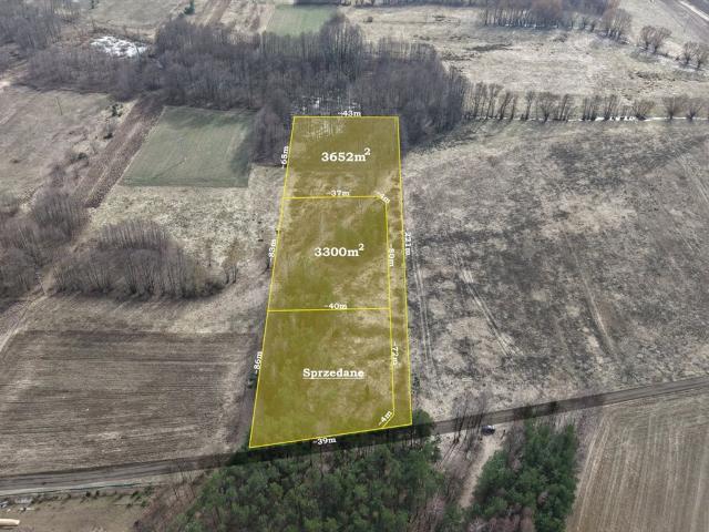 Działka budowlana 3300 m² z warunkami zabudowy, cisza i rekreacja