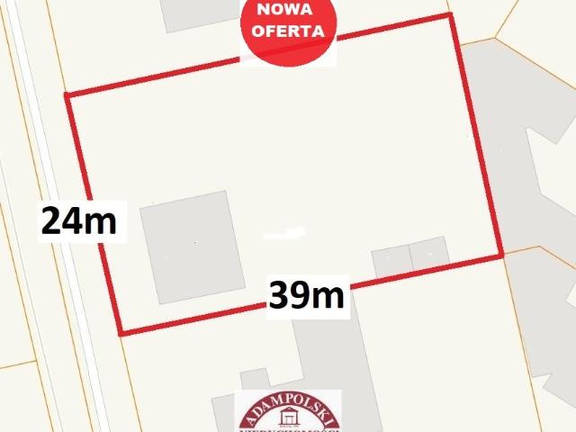 Działka budowlana z domem na Gocławku, 930 m², media