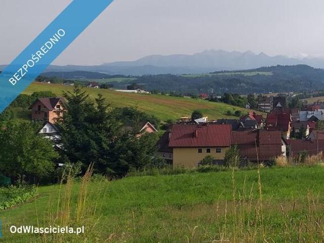 Działka budowlana z panoramicznym widokiem na okolicę i Tatry