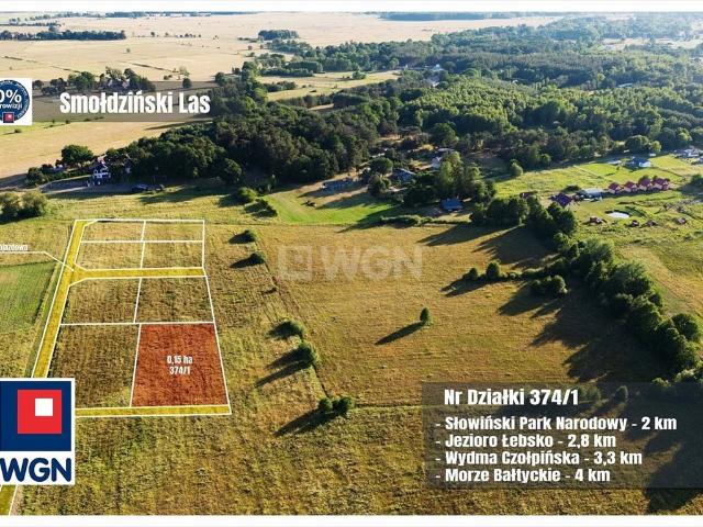 Działka budowlana z widokiem na wydmy, 1500 m2, Smołdziński Las