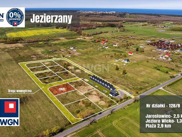 Działka budowlana blisko morza, 877 m², MPZP, Jezierzany