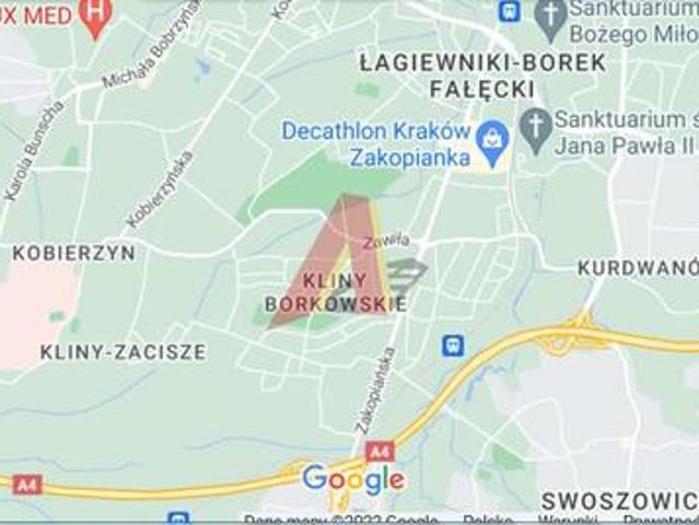 Działka budowlana Kraków Podgórze, Kliny, Działowskiego